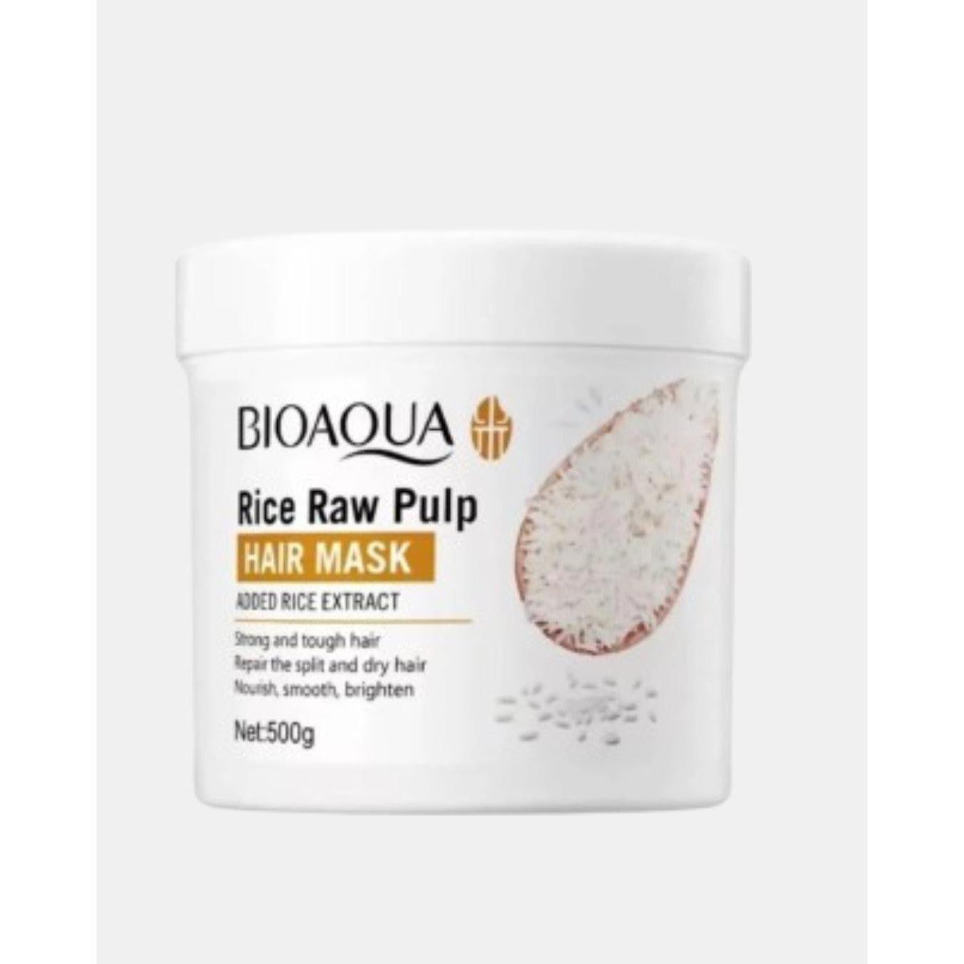 BIOAOUA Rice Raw Pulp Hair Mask 500g