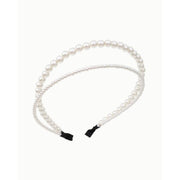 عصابة شعر مزدوجة الطبقات من اللؤلؤ