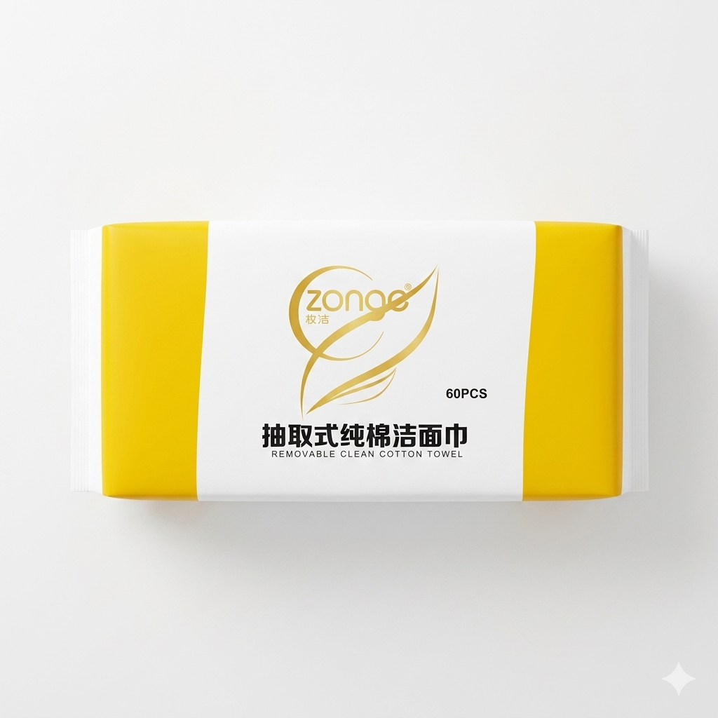 Zonge Removable Clean Cotton Towels (60 PCS)